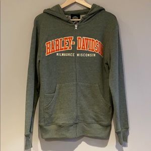 Harley Davidson Full Zip Hoodie Sweatshirt NWT